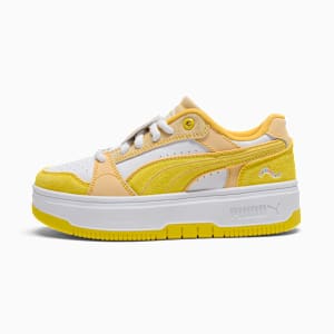 Rebound Femme Junie Sneakers Big Kids, Speed Yellow-Chamomile-PUMA White, extralarge