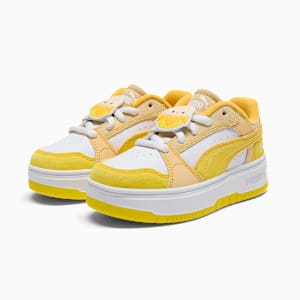 Rebound Femme Junie Sneakers Little Kids, Speed Yellow-Chamomile-PUMA White, extralarge