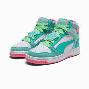 Tenis juvenil Rebound Layup Graciela, Mint-PUMA White-Mint Melt, extralarge
