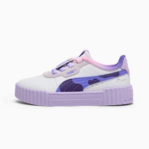 Carina 3.0 Ingred Sneakers Little Kids, PUMA White-Dark Amethyst-Vivid Violet, extralarge