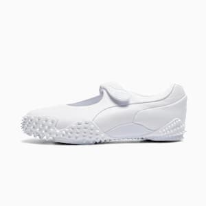 Mostro Fey Leather Sneakers Women, PUMA White, extralarge