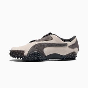 Mostro Suede para mujer, Dusky Gray-Alpine Snow, extralarge