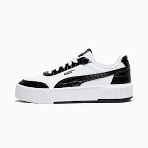 Carina Mia Croc Women's Animal Print Sneakers, PUMA White-PUMA Black, extralarge