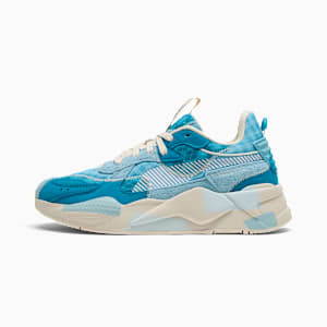 RS-X Rain Map Hyper Prep Sneakers Unisex, Aqua-Tropical Blue-Alpine Snow, extralarge