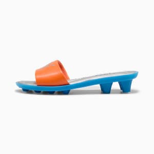 FENTY x PUMA Women's Chic Slides, Rickie Orange-Racing Blue, extralarge