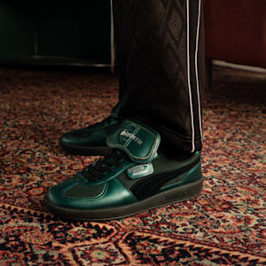 PUMA X HARRY POTTER Palermo 2 Leather Tongue Sneakers, Dark Myrtle-PUMA Black, extralarge-IND