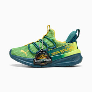 PUMA x JURASSIC WORLD One4All 2.0 Little Kids' Sneakers, Yellow Alert-Ocean Tropic-Pelé Yellow, extralarge