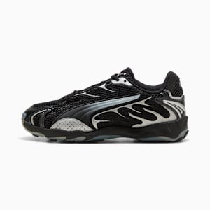 Tenis Inhale Metallic para mujer, PUMA Black-PUMA Silver, extralarge