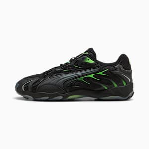 Inhale Lightweight Casual Sneakers, PUMA Black-Green Glare, extralarge-IND