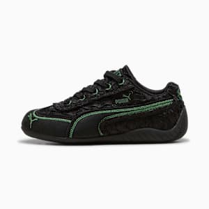 PUMA x WICKED Speedcat Elphie Little Kids' Sneakers, PUMA Black-Deep Forest-Dark Myrtle, extralarge