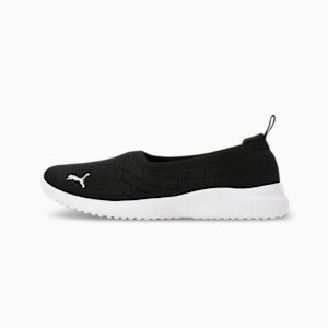 Adelina Knit Women's Ballerinas, PUMA Black-PUMA White, extralarge-IND