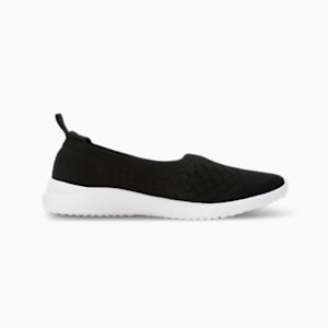 Adelina Knit Women's Ballerinas, PUMA Black-PUMA White, extralarge-IND