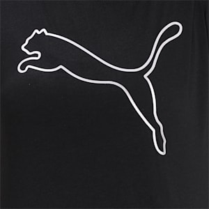 PUMA Cat dryCELL Women's Training  T-shirt, Puma Black-Silver Prt