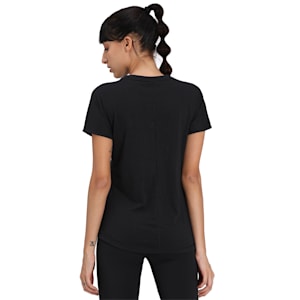 PUMA Cat dryCELL Women's Training  T-shirt, Puma Black-Silver Prt