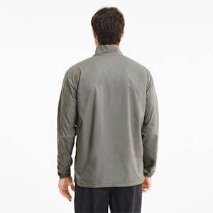 IGNITE Woven windCELL Men's Running Jacket, Ultra Gray-Nrgy Peach