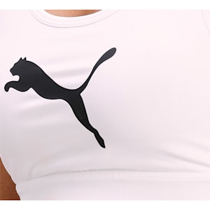 Mid Impact 4Keeps Women's Training Bra, Puma White-Puma Black Cat