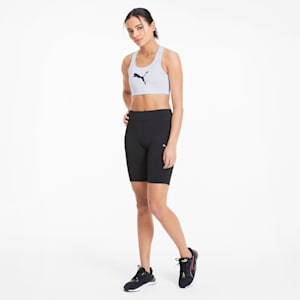 4Keeps Mid Impact Women's Training Bra, Puma White-Puma Black Cat
