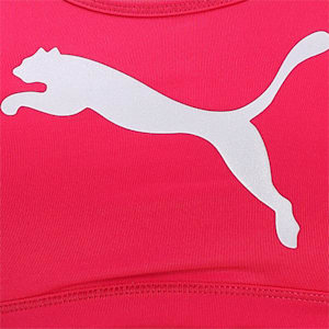 4Keeps Mid Impact Women's Training Bra, BRIGHT ROSE-Metallic Silver Cat