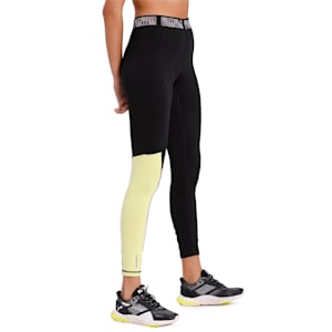 Logo Elastic Women's 7/8 Tight, Puma Black-Bubblegum
