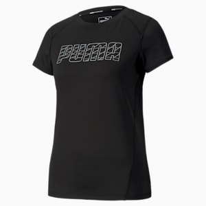 Short Sleeve Women's Running T-Shirt, Puma Black