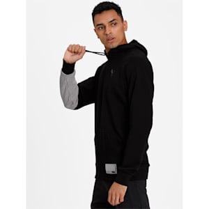 Graphic Knit Men's Training Hoodie, Puma Black-Puma White