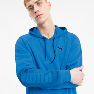 Graphic Knit Men's Training Hoodie, Nrgy Blue