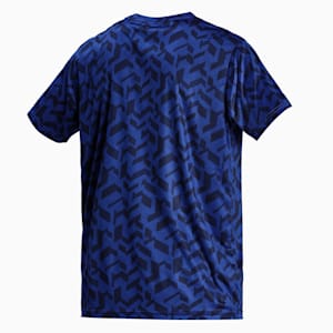 Performance Print Men's Training T-Shirt, Elektro Blue-Q1 AOP