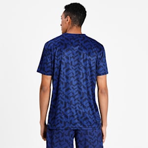 Performance Print Men's Training T-Shirt, Elektro Blue-Q1 AOP