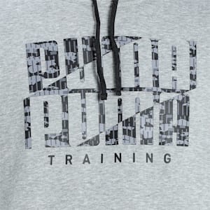Performance Graphic Men's Training Hoodie, Medium Gray Heather-Black Camo Puma