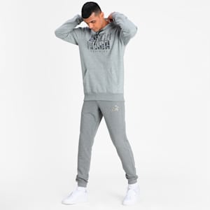 Performance Graphic Men's Training Hoodie, Medium Gray Heather-Black Camo Puma