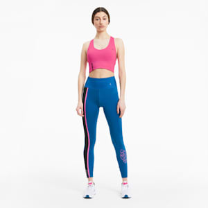 Long Line Mid Impact Women's Bra, Luminous Pink