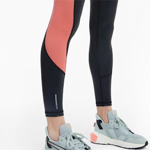 Pearl Print High Waist 7/8 Women's Training Leggings, Puma Black-Nrgy Peach