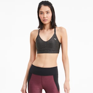 Low Impact Strappy Women's Training Sports Bra, Puma Black