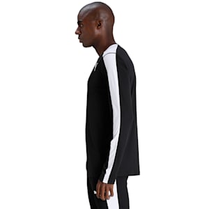 Cross the Line Long Sleeve Men's Track and Field Performance Fit T-shirt, Puma Black-Puma White, extralarge-IND