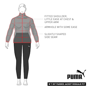 Favourite windCELL Regular Fit Women's Puffer Running Performance Jacket, Puma Black, extralarge-IND
