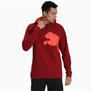 PUMA Cat Sweat Hoodie, Rhubarb-Nrgy Red