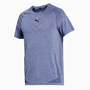 evoKNIT Tech Short Sleeve Men's Training Slim T-shirt, Elektro Blue
