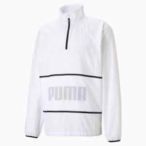 Graphic Men's Half Zip Training Jacket, Puma White