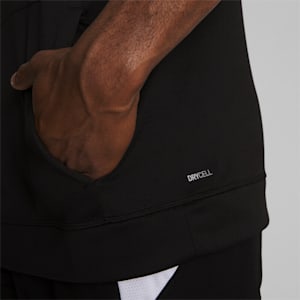 Tech Knit Men's Sleeveless Training Hoodie, PUMA Black-Cool Dark Gray, extralarge