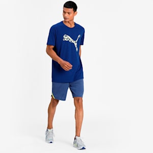 Performance Branded Short Sleeve Men's Training  Relaxed T-Shirt, Elektro Blue