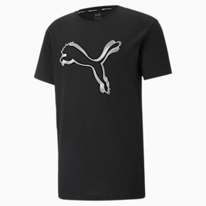 Performance Branded Short Sleeve Men's Training  Relaxed T-Shirt, Puma Black