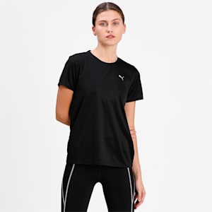 Favourite Short Sleeve Regular Fit Women's Running  T-shirt, Puma Black