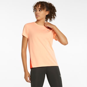 Favourite Short Sleeve Regular Fit Women's Running  T-shirt, Fizzy Melon-Firelight