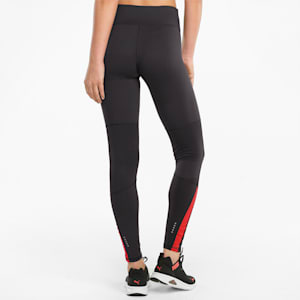 RUN Favourite Women's Running Slim Tights, Puma Black-Sunblaze, extralarge-IND