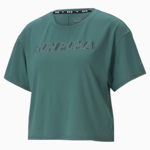 COOLadapt Women's Skimmer Running Relaxed  T-shirt, Blue Spruce