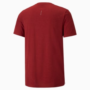 Favorite Heather Short Sleeve Men's Running Tee, Intense Red Heather