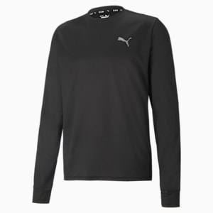 Favourite Long Sleeve Men's Running Tee, Puma Black