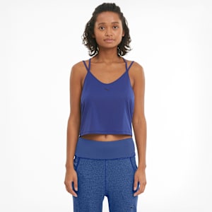 Studio Graphene Strappy Women's Training Tank Top, Elektro Blue, extralarge-IND