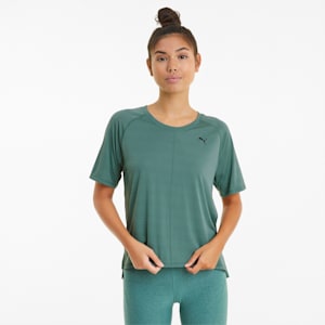 Studio Graphene Relaxed Fit Women's Training Relaxed T-shirt, Blue Spruce