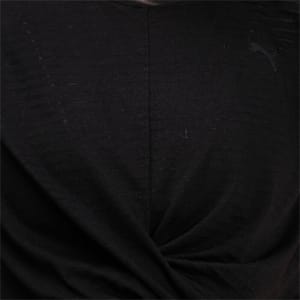 STUDIO TWIST BURNOUT TEE, Puma Black-burn out print